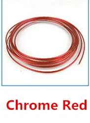 Chrome Red 5 м автомобильный Стайлинг универсальные DIY декоративные полосы для интерьера Гибкая формовочная отделка Авто приборная панель край двери Центральный контроль полосы - Название цвета: Chrome Red