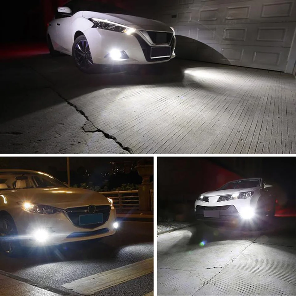 

NLpearl 2x Car Fog Lamp H1 H3 Led 9005 HB3 9006 HB4 H8 H11 Led Lamp 3000K H9 Led H7 H4 6000K 8000K 2000LM Driving Running Light