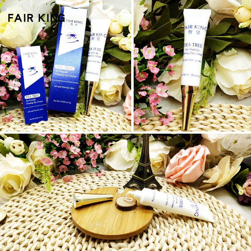 

3PCS/LOT Tea Tree Six Peptide Eye Essence Anti-Wrinkle Snail Remover Dark Circles Eye Serum Against Puffiness Anti Aging 3PCS
