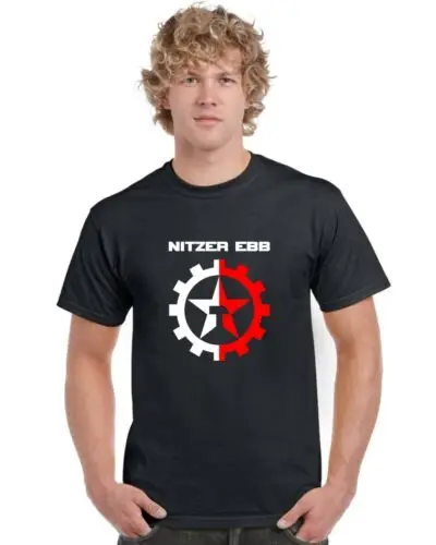 Nitzer Ebb T Shirt2019 модный бренд 699% хлопок печатных Круглый вырез футболки дешевые