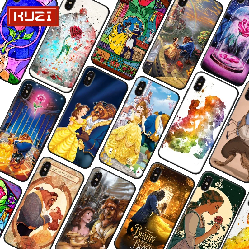 Роскошный чехол для телефона Красавица и Чудовище iPhone 11 Pro Max 2019 Мягкий
