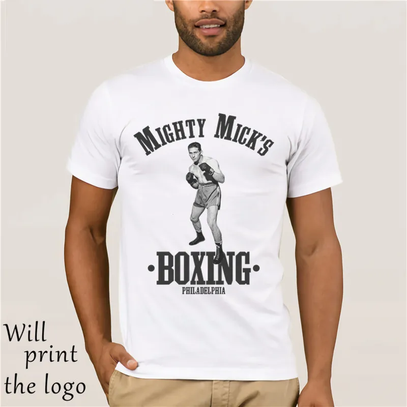 Mighty Mick's Boxing Gym Футболка забавная футболка в стиле ретро с модным кольцом