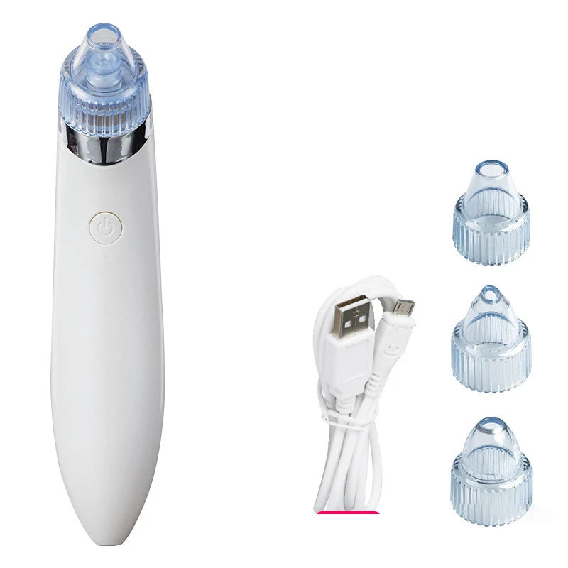 Plug-in ivory white Вакуумный отсос угрей для Удаления Лица вакуумный аппарат для очистки пор носа прыщей удалитель красота уход за кожей Инструмент - Цвет: Plug-in ivory white