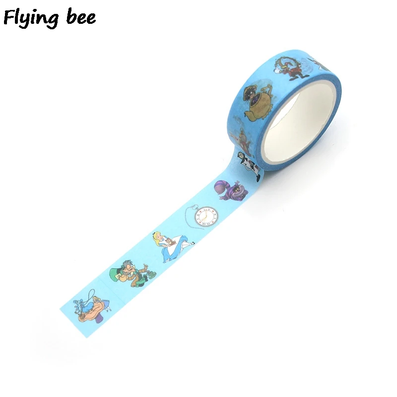 Flyingbee 15 мм X 5 м мультфильм милые дети Васи клейкие ленты бумага DIY декоративные клейкие ленты для девочек маскировки Ленточные принадлежности X0272