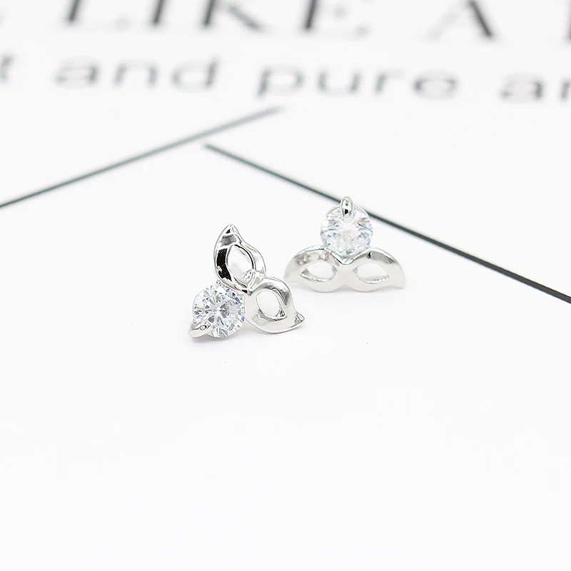 История с завязанными глазами принцессы Милые Для женщин Jewelry со стразами серьги