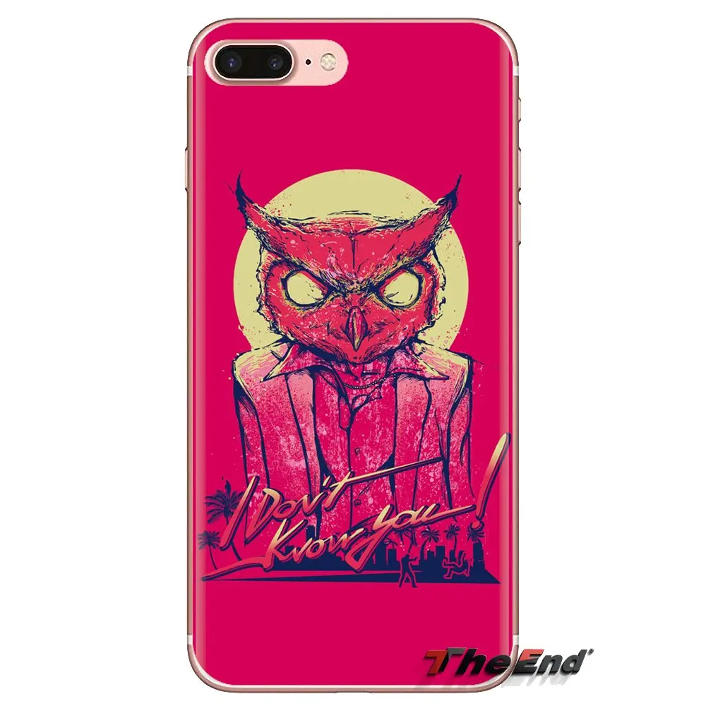 Силиконовый чехол для телефона Hotline Miami неправильный номер Паровая Сова Huawei Mate Honor