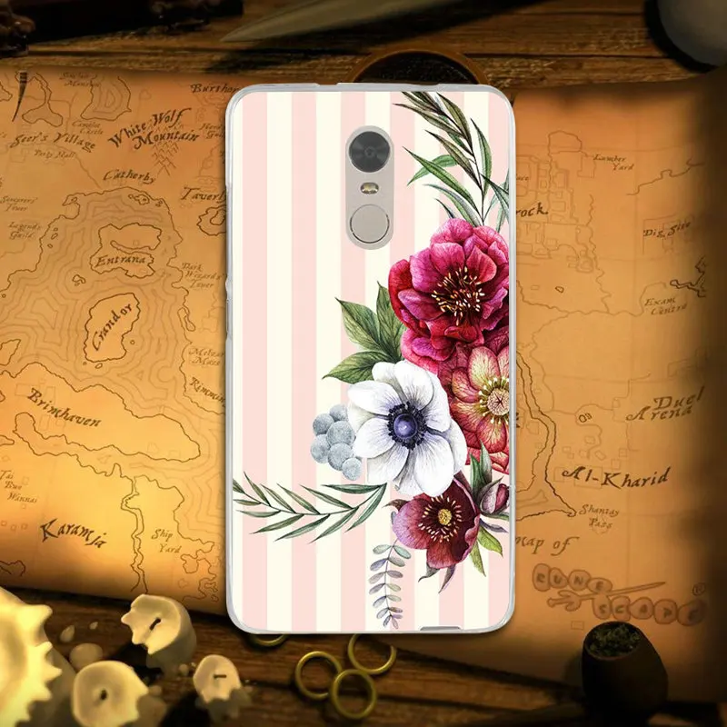 Полоса бесшовные цветы для Xiaomi mi Red Note 3 S 4 4X 4A 5 5S 5A 6 6X 6A 8 A1 Pro Plus макс чехол телефона