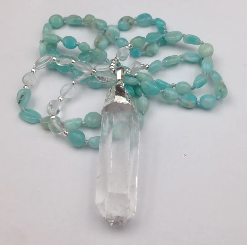 Подвеска из бисера Amazonite YA3026|Ожерелья с подвеской| |
