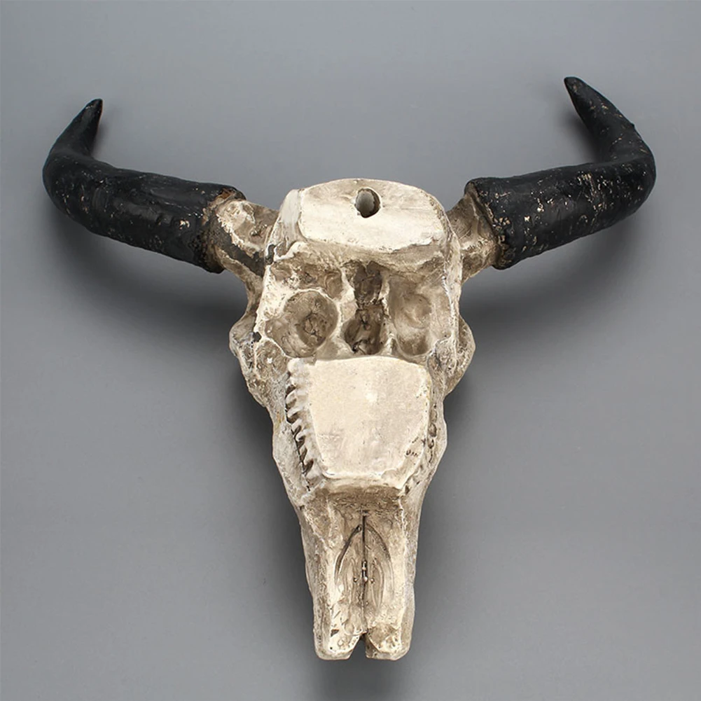 Lifelike Longhorn животное современные фигурки мини ремесла подвесной кулон украшение