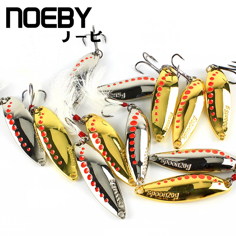 Металлическая блесна ложка Noeby рыболовная приманка жесткие приманки 10 г 15 20