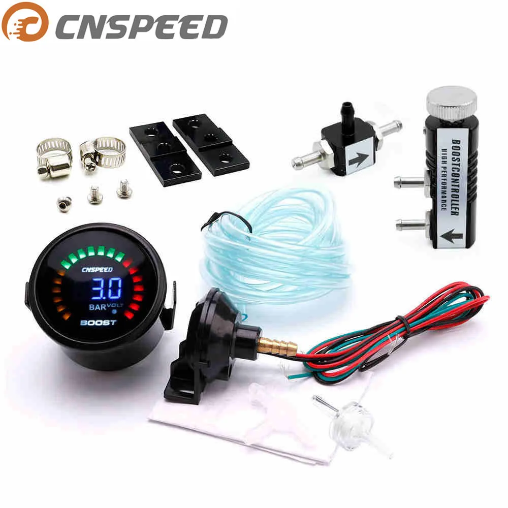 Цифровой автомобильный турбо датчик CNSPEED YC101338 2 дюйма 52 мм светодиодный одов 3 бар