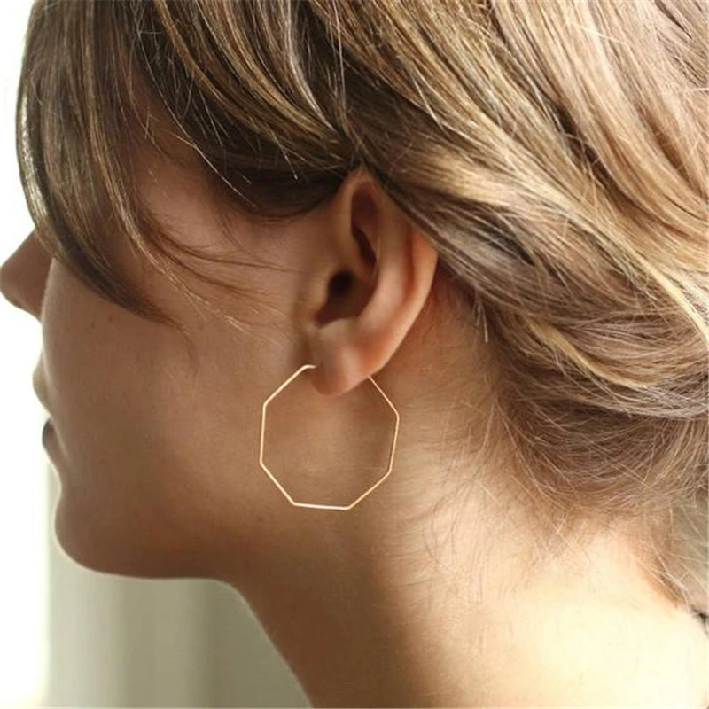 

Handmade Hoop Earrings Jewelry Charm Hammered Gold Filled/925 Silver Brincos Pendientes Ied Earrings For Women Oorbellen