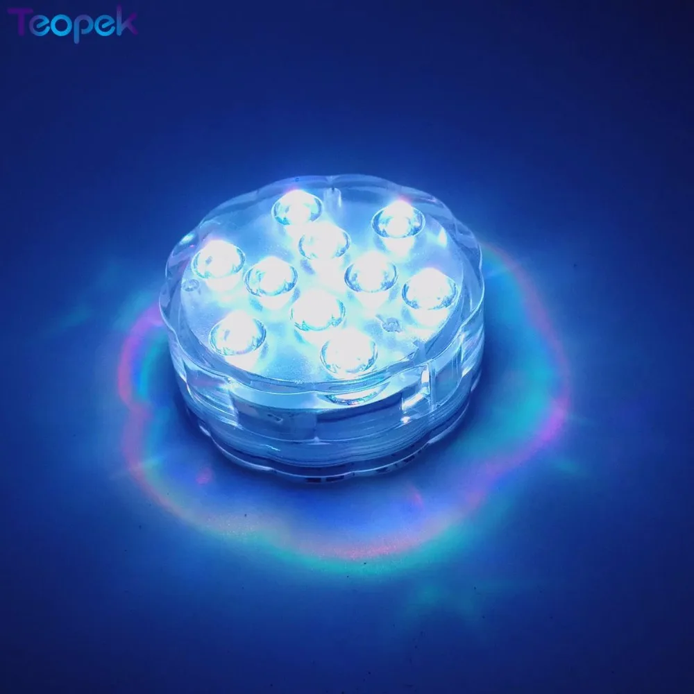 Новый подводный RGB Светодиодный прожектор разноцветный РЧ пульт дистанционного