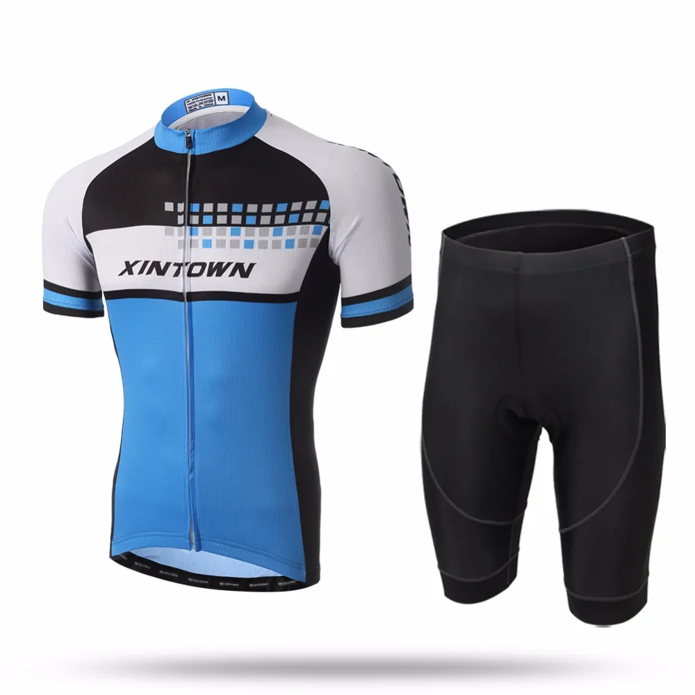 XINTOWN/дышащие комплекты одежды для велоспорта с коротким рукавом и защитой от пота