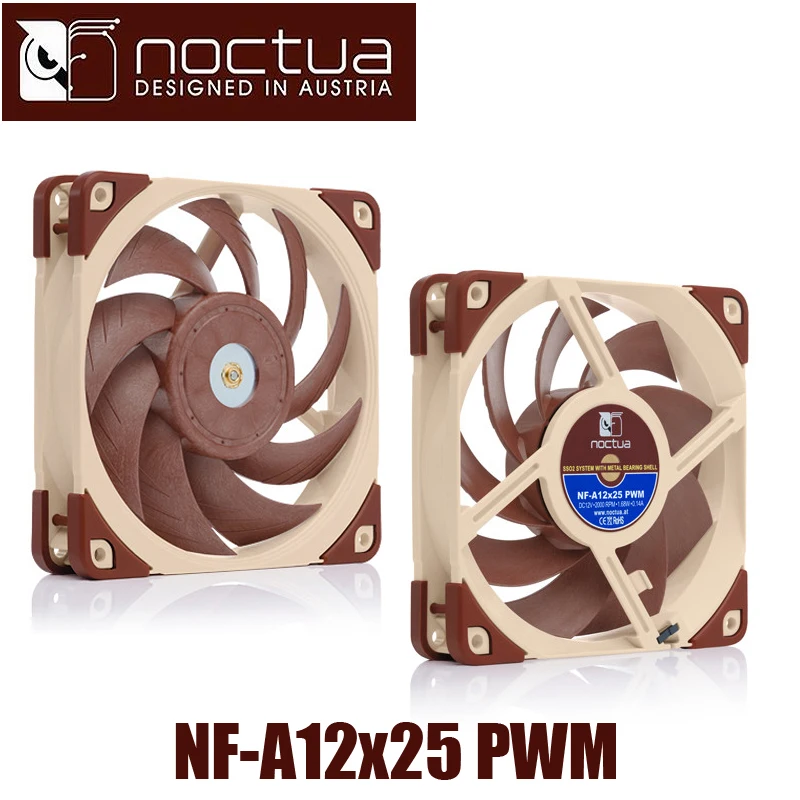Noctua NF A12x25 PWM 120x120x25 мм 4p pwm 2000 об/мин 12 см 120 вентилятор для корпуса ПК кулер