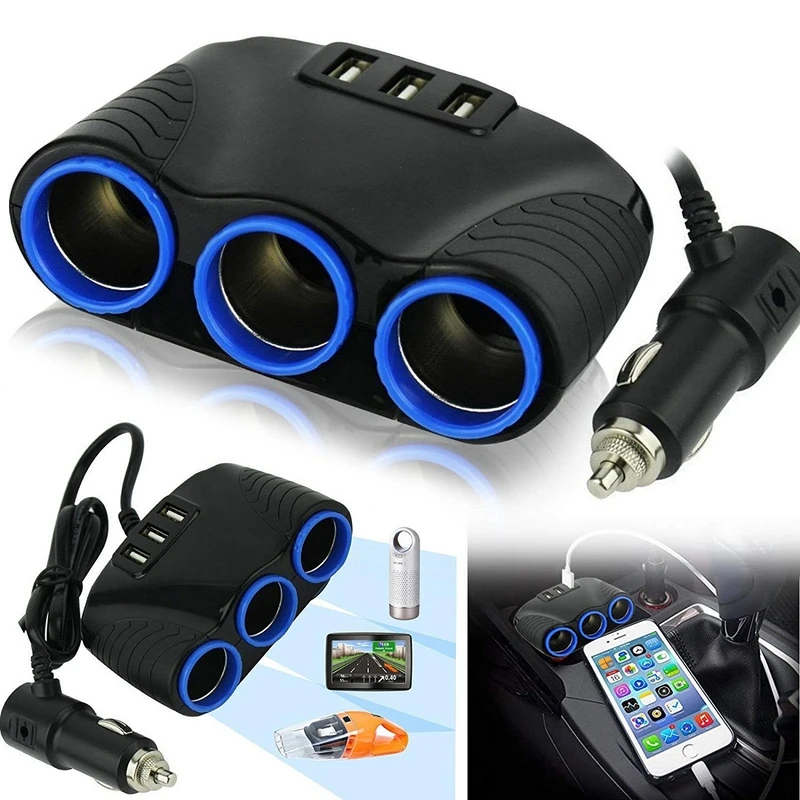 Авто USB Зарядное устройство сигарета концентратор подключаемый к гнезду