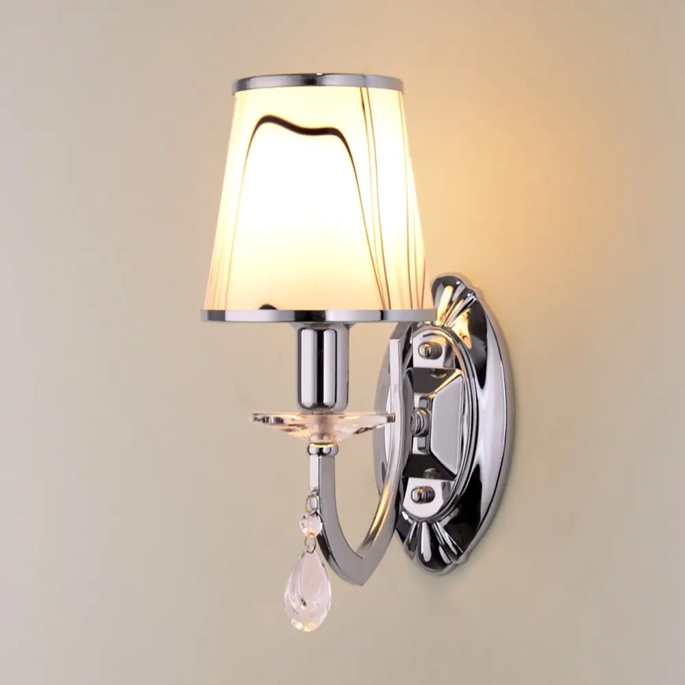 Простой современный стеклянный настенный светильник для ванной комнаты