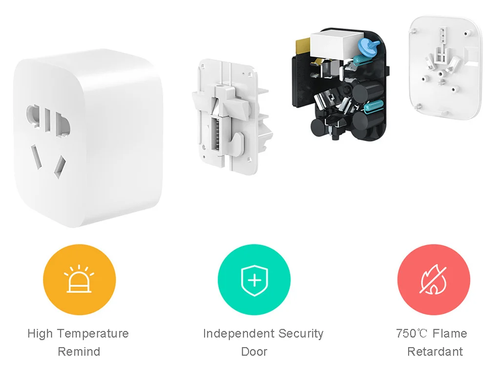 Оригинальная умная розетка Xiaomi MiJia Mi базовая Беспроводная штепсельная вилка Wi Fi