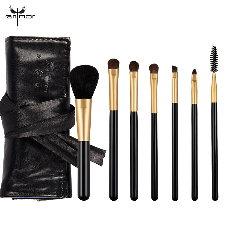 Набор кистей для макияжа Anmor 7 шт. Профессиональная Кисть тени век глаз бровей