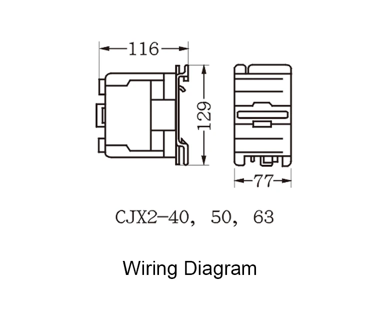 Контактор CJX2-4011 40A 3P NO+ NC контактор переменного тока CJX2-40 LC1-D40 серии 220V 380V 110V 127V 48V 36V 24V