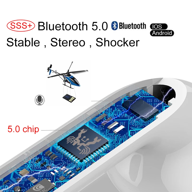 I9s Tws беспроводные наушники мини Bluetooth гарнитура 3D стерео для iphone samsung всех