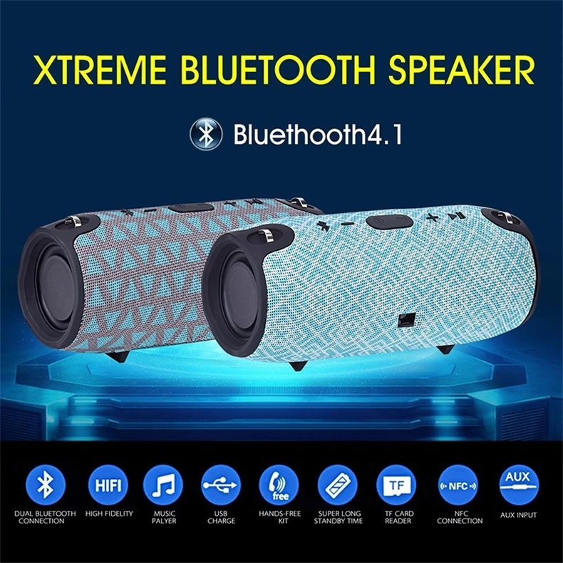 Портативный беспроводной Bluetooth динамик стерео большая мощность 10 Вт система TF карта музыкальный сабвуфер Колонка s для компьютера