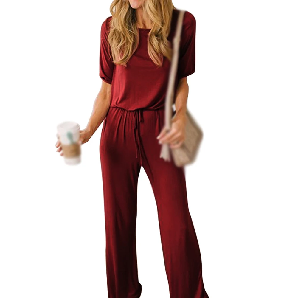 Женский комбинезон для отдыха женский вечерние модные мешковатые однотонные