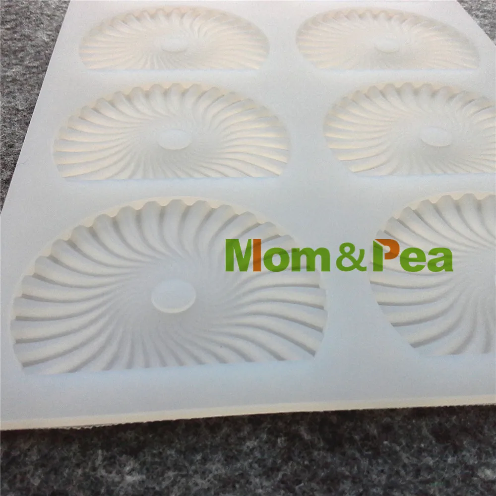 Mom &amp Pea CX090 Высококачественная силиконовая форма в форме вентилятора шоколадная