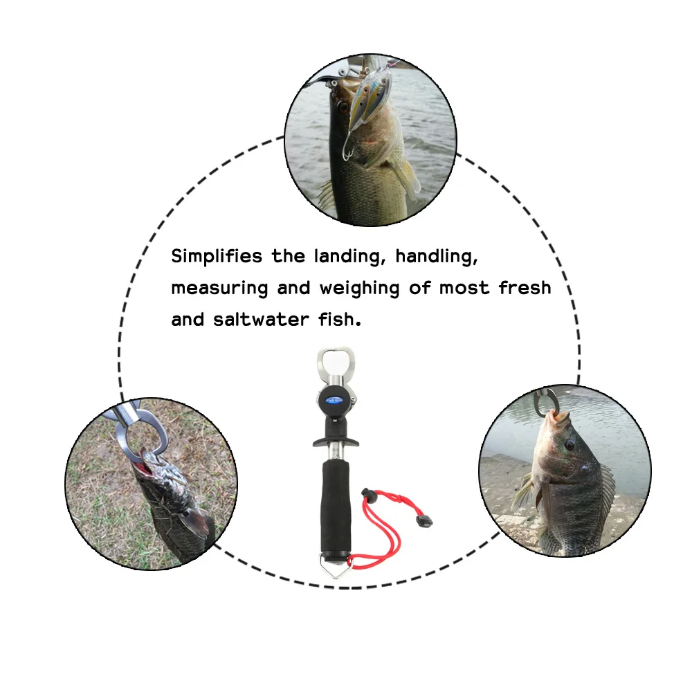 Портативный рыболовный захват с максимальной нагрузкой 15 кг из нержавеющей