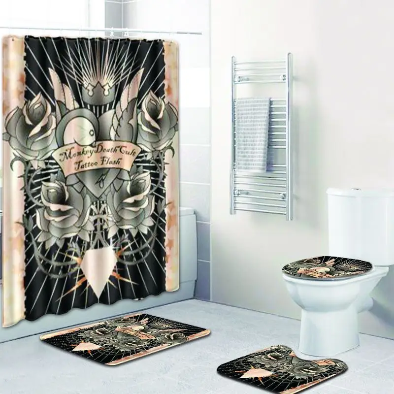 Бесплатная доставка 4 шт. свисток для птиц Banyo Paspas коврик ванной комнаты Набор