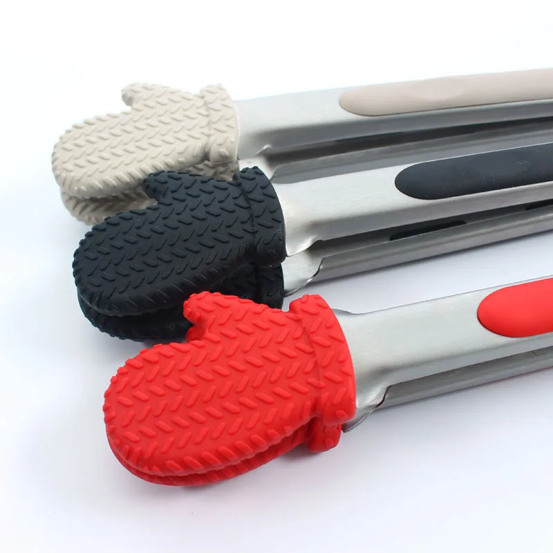 1 шт. Новинка 9 дюймов толстые силиконовые перчатки на зажиме для еды барбекю хлеб