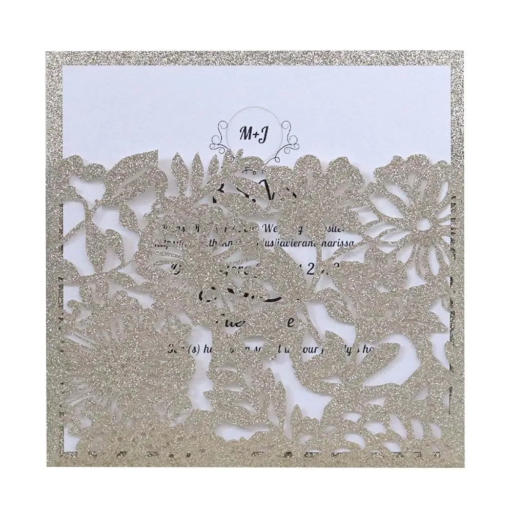 10 шт. европейский стиль сумка стильные приглашения инфракрасные полые