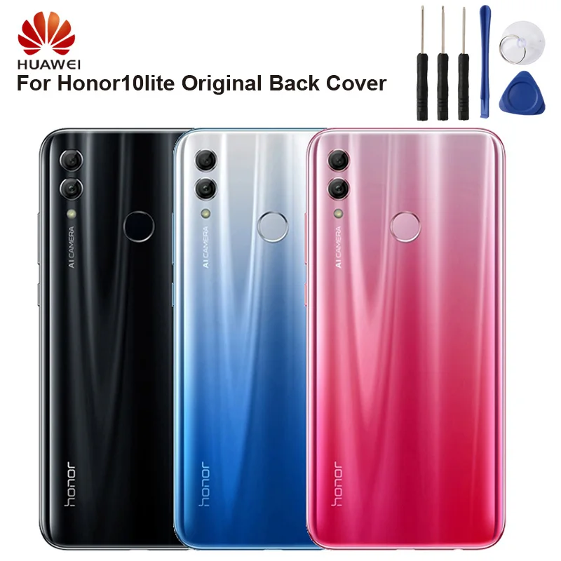 Huawei аккумулятор стекло задняя крышка Дверь для huawei Honor 10 lite дверь задний корпус задняя крышка защитный чехол для телефона