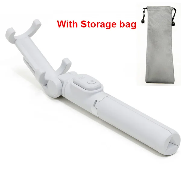 Grey with bag Новейший Xiao mi монопод mi селфи палка Bluetooth штатив с беспроводным пультом дистанционного управления вращение на 360 гибкая/Проводная версия Android IOS D5 - Цвет: Grey with bag