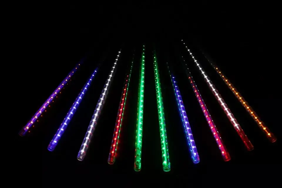 80 см в длину 5050 SMD 72 СВЕТОДИОДА/трубка Светодиодная трубка метеорита RGB цвета