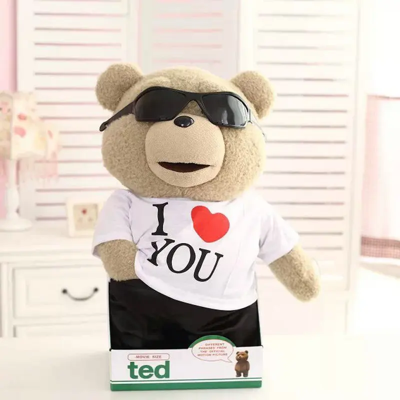 40 см плюшевый мишка Ted фильм фигурка плюшевая кукла говорящие игрушки грязные слова ted запись плюшевый мишка повторитель игрушки