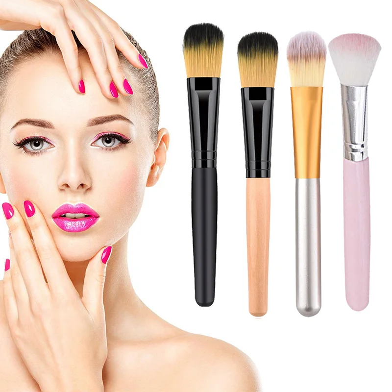 Горячая плоская кисть для макияжа HD нанесение Смешивания Жидкого крема щетка