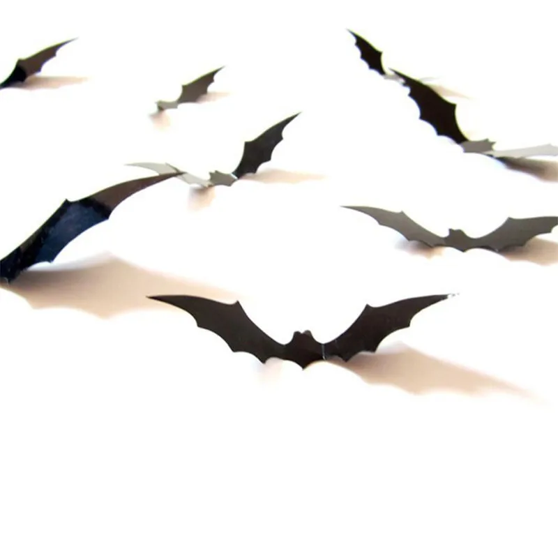 12 шт. нетканые мягкие наклейки летучие мыши|Украшения своими руками для