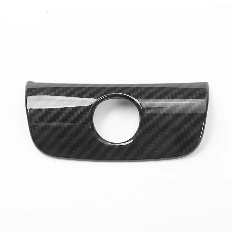 carbon fiber MOPAI ABS аксессуары для салона автомобиля подлокотник коробка замок декоративная крышка Накладка наклейки для Jeep Wrangler JK 2011 Up автомобильный Стайлинг - Название цвета: carbon fiber