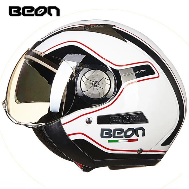 BEON модный мотоциклетный шлем Ретро Харли двойной объектив falf B 216|helmet double|harley