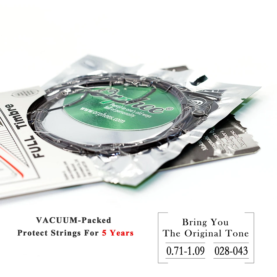 Orphee Q5C Black Nylon Classical Guitar Strings Set Pure Copper Wound Classic Guitarra Stings Accessory | Спорт и развлечения