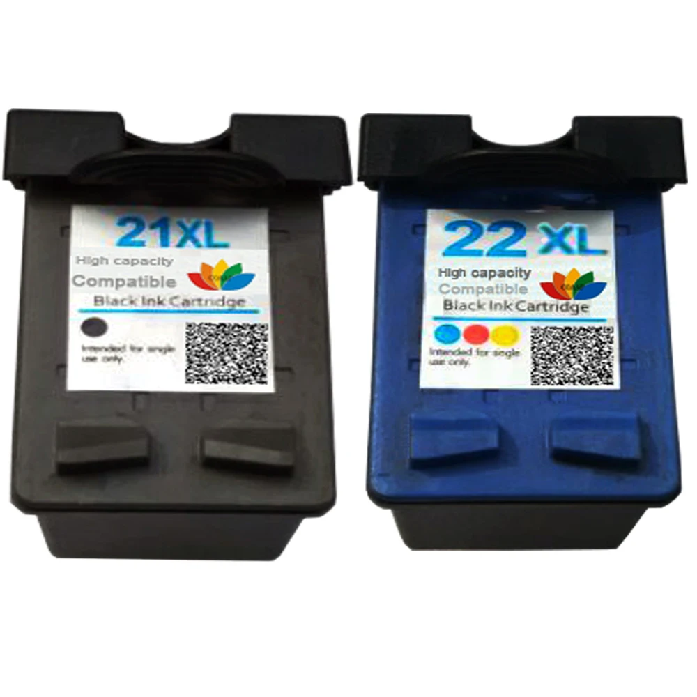 Cartuchos de tinta recargables para impresora HP, recambio de tinta Compatible con modelos Deskjet F4140, F4172, F4180, F4190, F370 y F380, color negro y 22 colores, nuevo