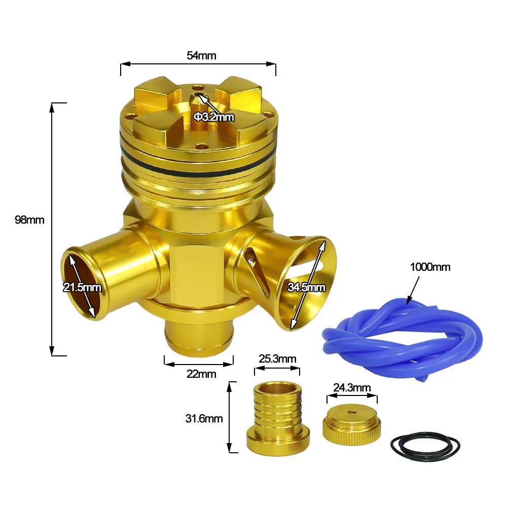 Клапан выдувного отверстия CNSPEED S переключатель Turbo BOV Boost для Audi 1 8 T 2 7 без логотипа