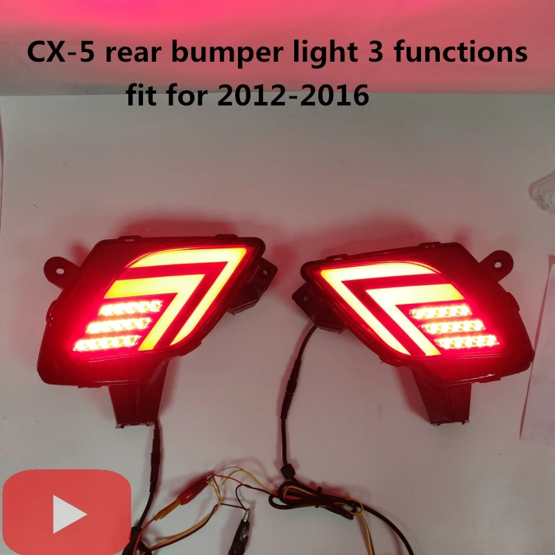 

LYQ For Mazda CX-5 CX5 2012- 2016 LED Rear bumper light brake lamp driving light running lamp car-styling Tail light assembly
