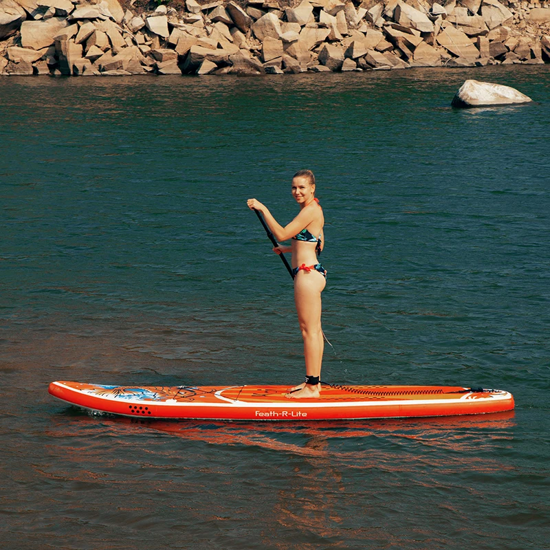 Надувная доска весло для серфинга Sup Board набор Каяка 350*84*15 см с рюкзаком поводком