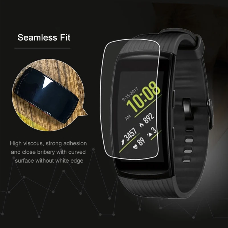 5 шт gear Fit2 мягкая защитная пленка TPU для samsung gear Fit 2 Pro для gear Fit2/Pro Полное покрытие против царапин HD защита экрана