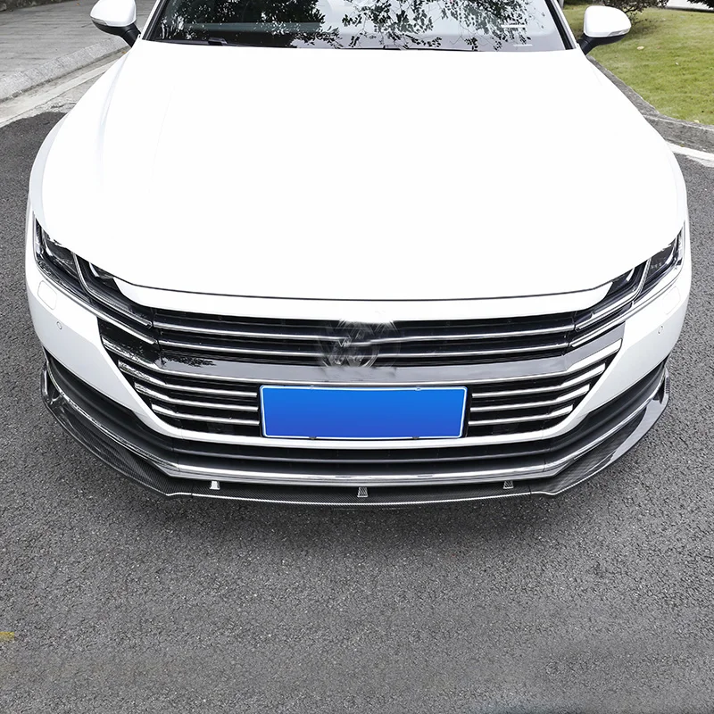 Abs arteon поддельный бампер из углеродного волокна передняя губа ДЛЯ vw cc 2018 up|Обвесы|