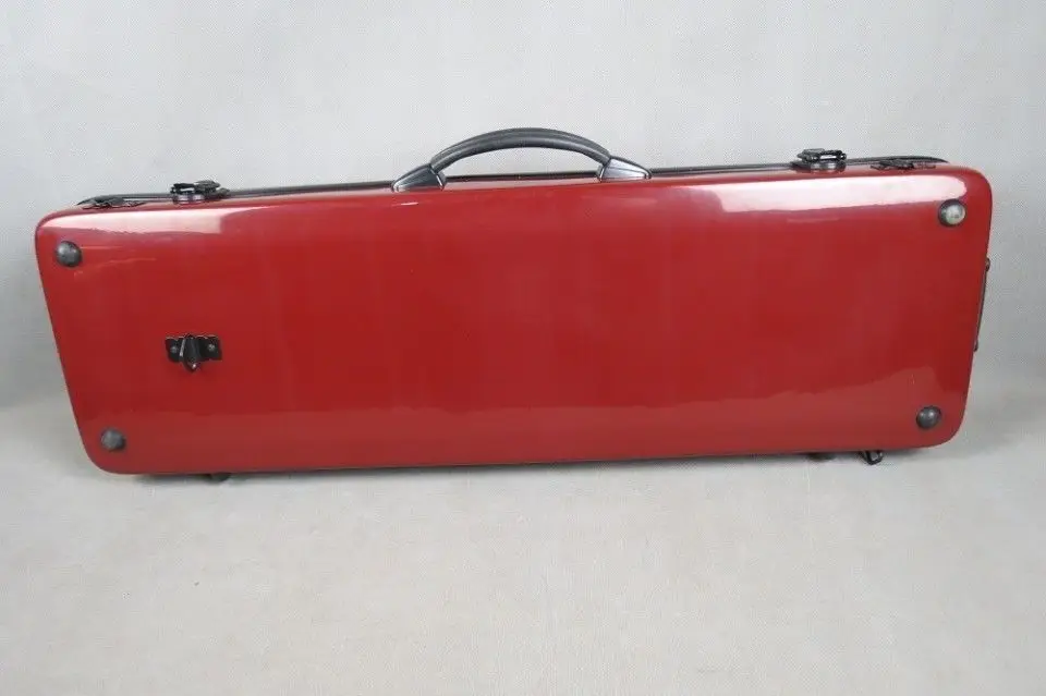 1 шт красный твердый стекловолокно 4/4 Скрипки чехол прекрасное качество