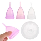 Многоразовые силиконовые менструальные чаши для женщин, мягкие менструальные чаши для леди, Женская гигиена, уход за влагалищем S  L