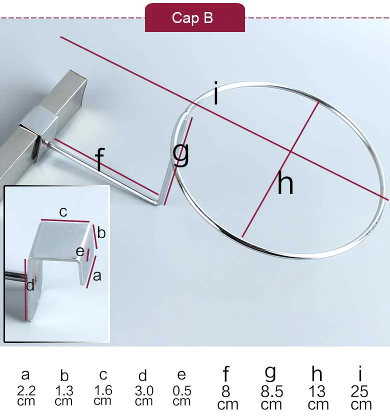 Металлический держатель для колец шляп париков крючков магазина витрина